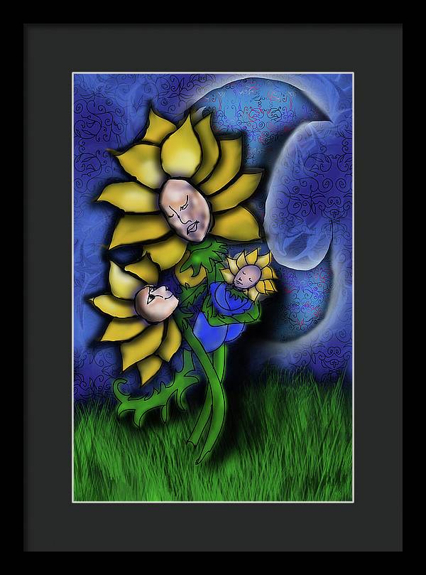 Mother Flower Moon - Framed Print