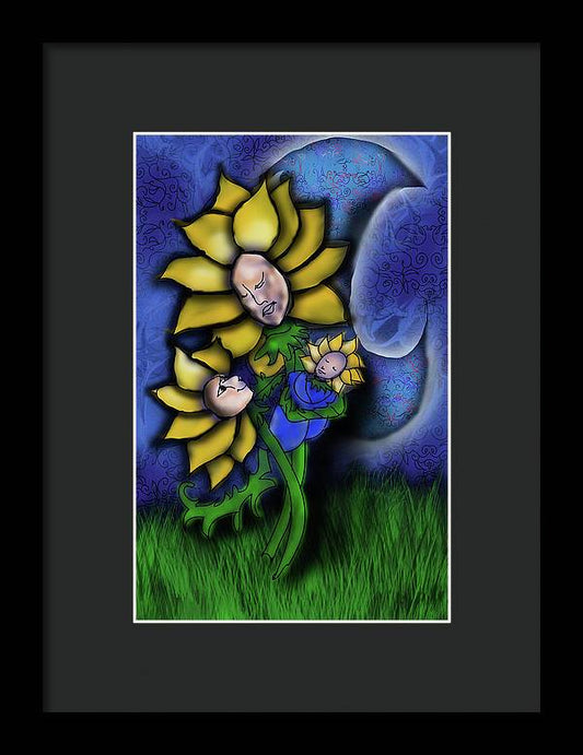 Mother Flower Moon - Framed Print