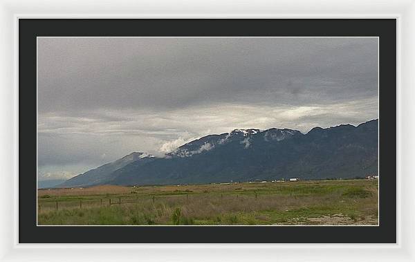 Mountain Field - Framed Print