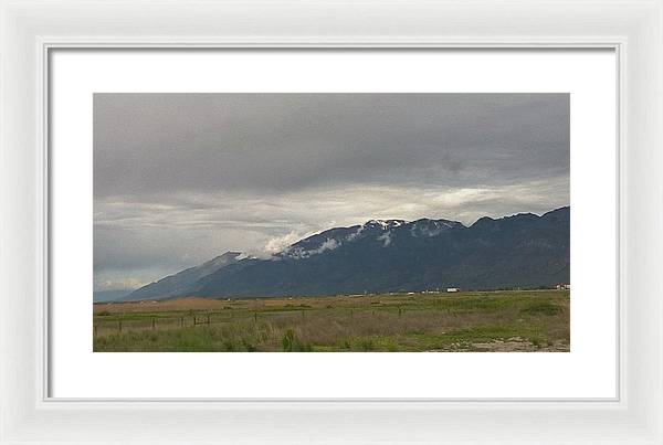 Mountain Field - Framed Print