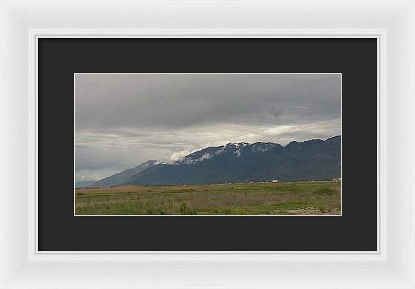 Mountain Field - Framed Print