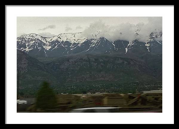 Mountains West Of Iowa - Framed Print