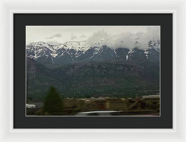 Mountains West Of Iowa - Framed Print