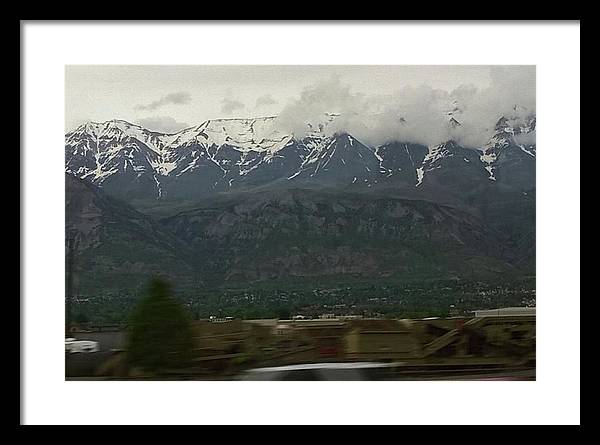 Mountains West Of Iowa - Framed Print