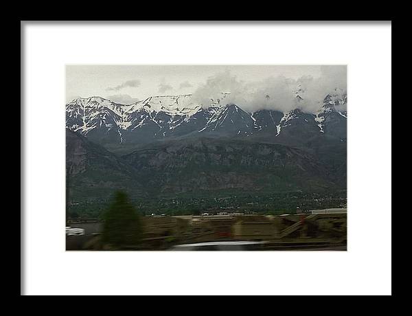 Mountains West Of Iowa - Framed Print