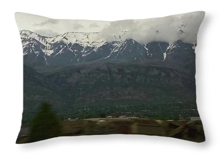 Mountains West Of Iowa - Throw Pillow