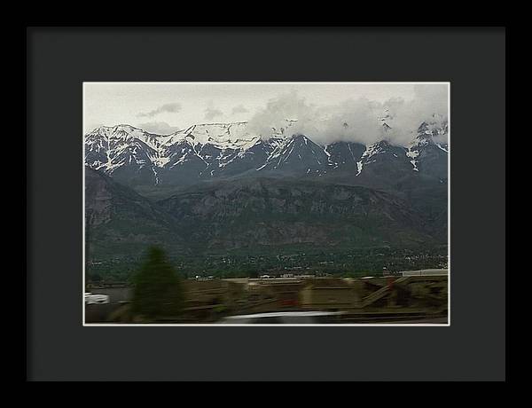 Mountains West Of Iowa - Framed Print