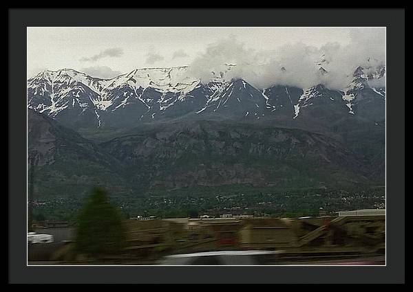 Mountains West Of Iowa - Framed Print
