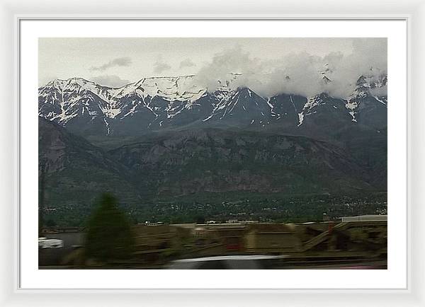 Mountains West Of Iowa - Framed Print