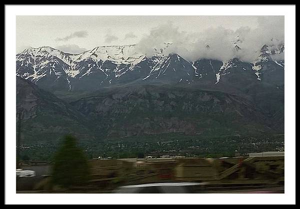 Mountains West Of Iowa - Framed Print