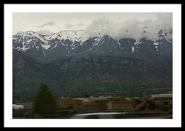 Mountains West Of Iowa - Framed Print