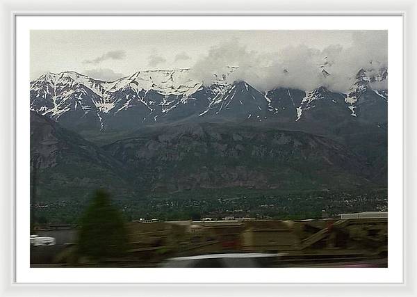 Mountains West Of Iowa - Framed Print