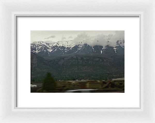 Mountains West Of Iowa - Framed Print