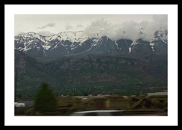 Mountains West Of Iowa - Framed Print
