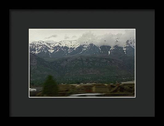 Mountains West Of Iowa - Framed Print