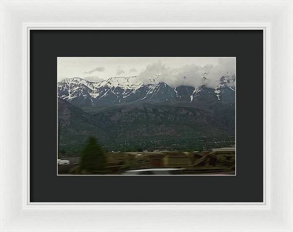 Mountains West Of Iowa - Framed Print