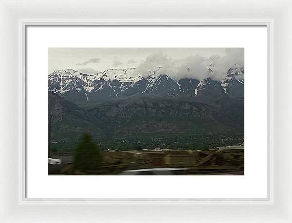 Mountains West Of Iowa - Framed Print
