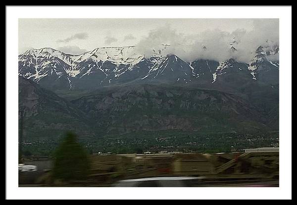 Mountains West Of Iowa - Framed Print