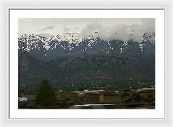 Mountains West Of Iowa - Framed Print