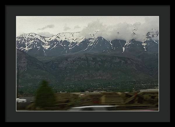 Mountains West Of Iowa - Framed Print