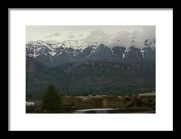 Mountains West Of Iowa - Framed Print