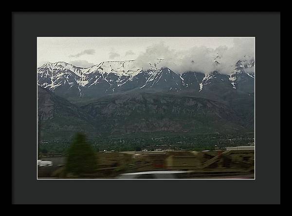 Mountains West Of Iowa - Framed Print