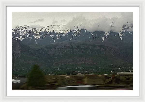 Mountains West Of Iowa - Framed Print