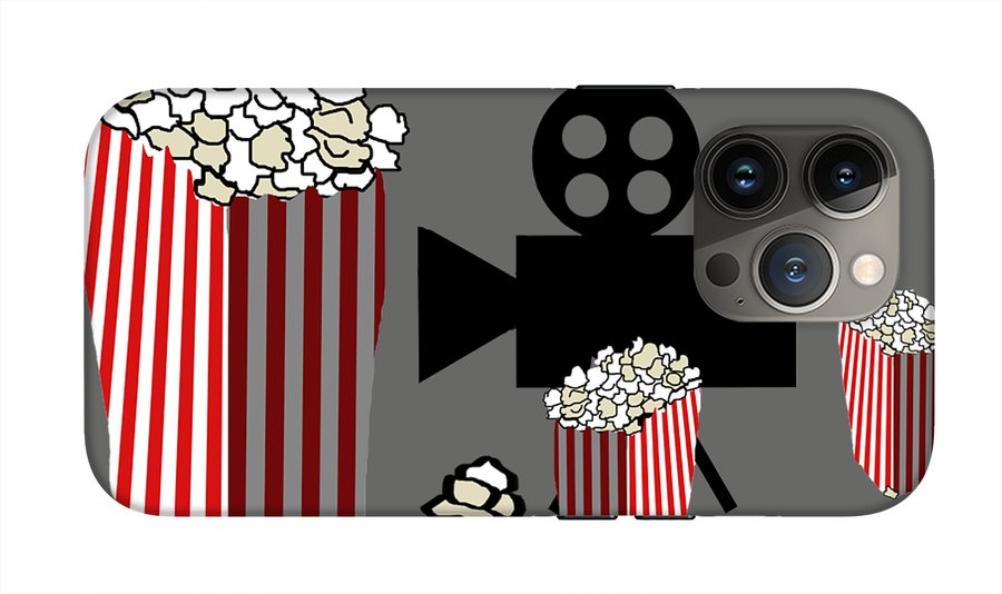 Movie Reels and Popcorn - Phone Case