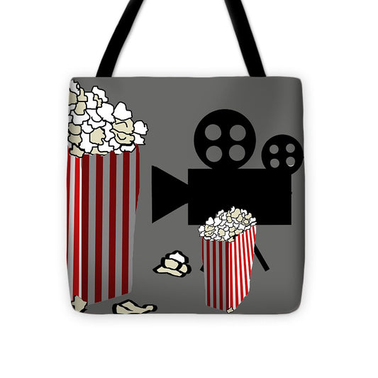 Movie Reels and Popcorn - Tote Bag