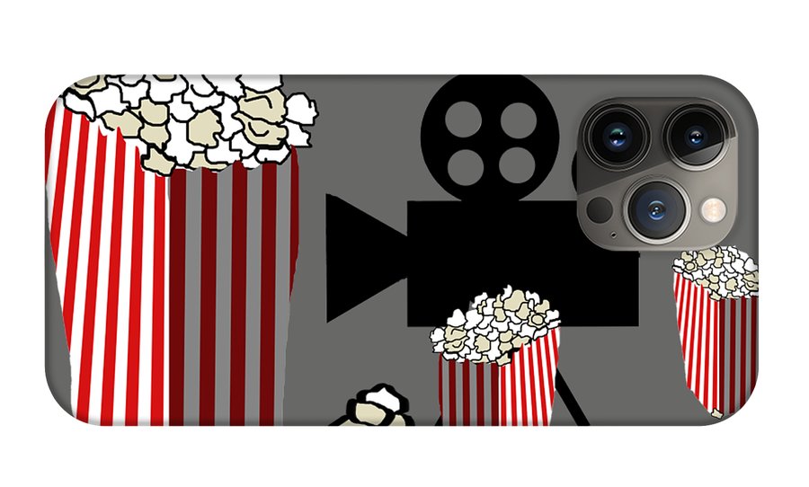 Movie Reels and Popcorn - Phone Case