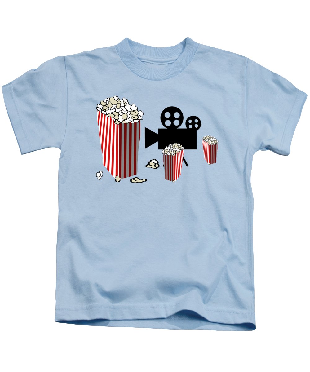Movie Reels and Popcorn - Kids T-Shirt
