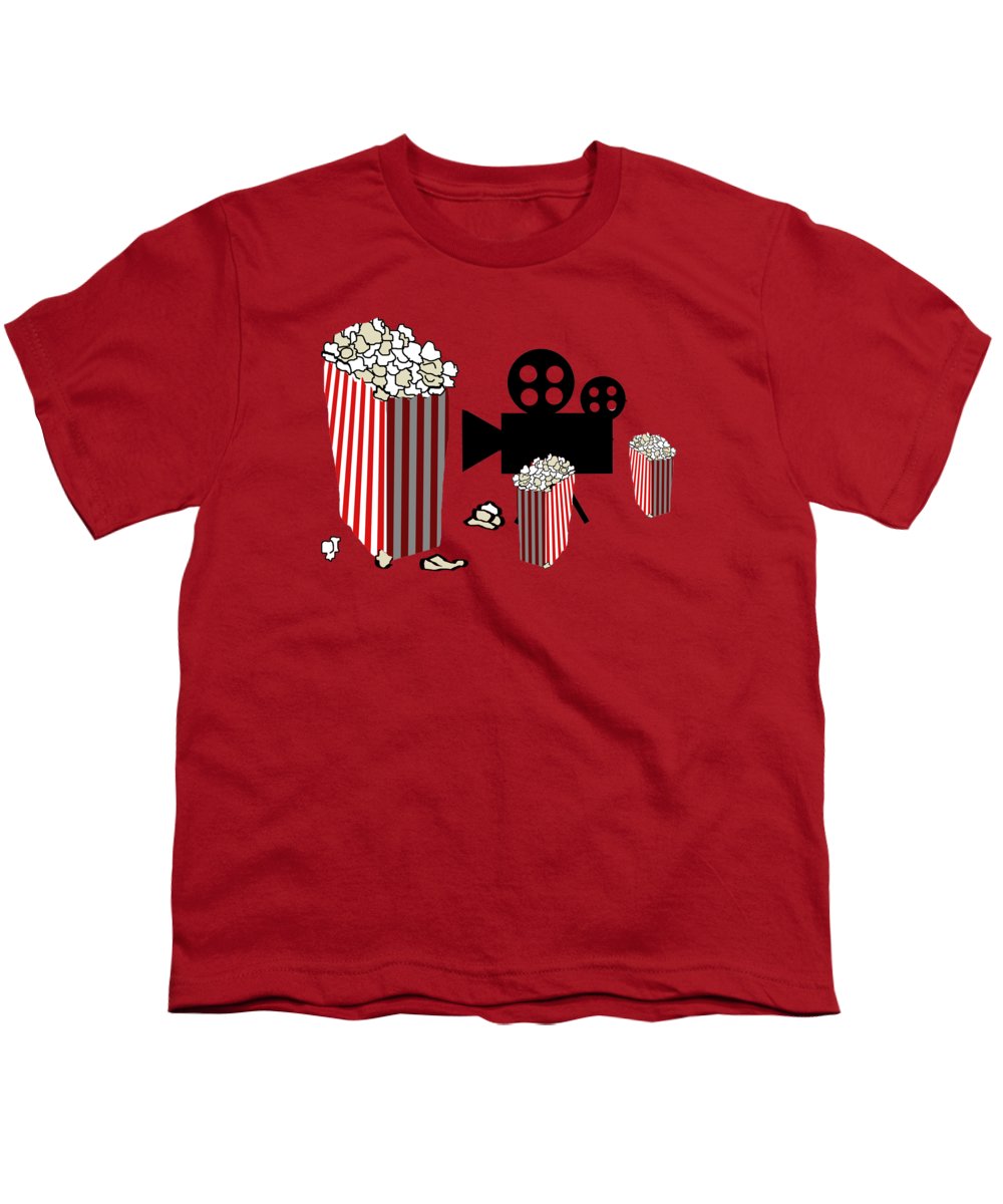 Movie Reels and Popcorn - Youth T-Shirt