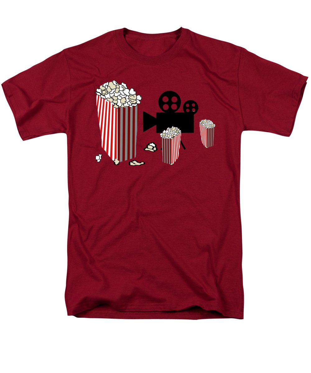 Movie Reels and Popcorn - Men's T-Shirt (Regular Fit)