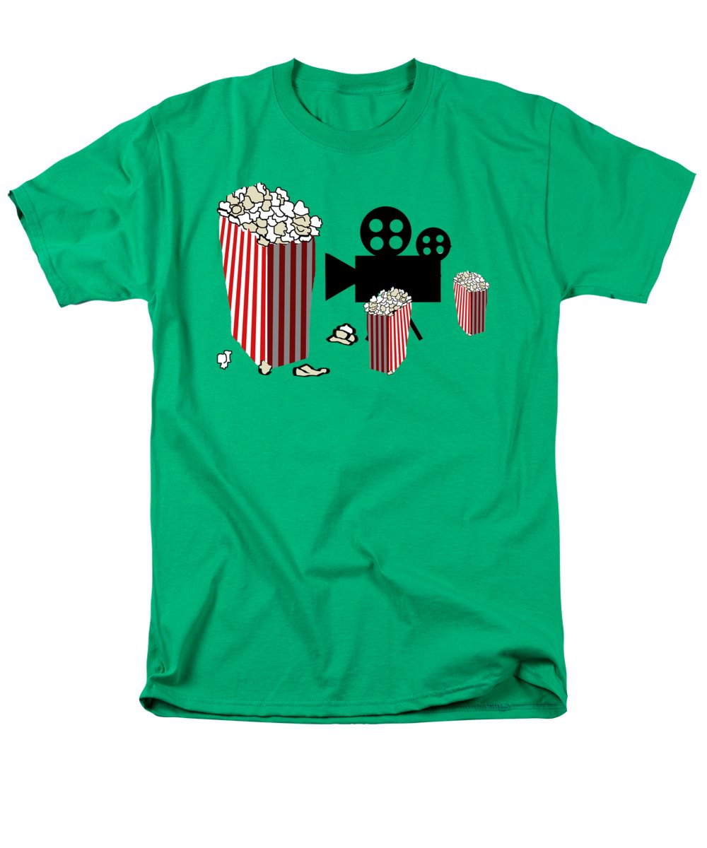 Movie Reels and Popcorn - Men's T-Shirt (Regular Fit)