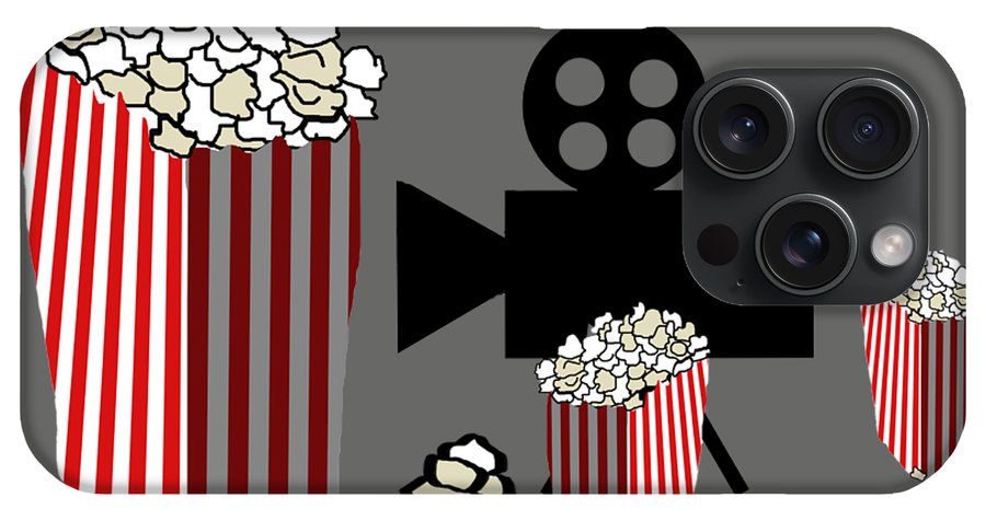 Movie Reels and Popcorn - Phone Case