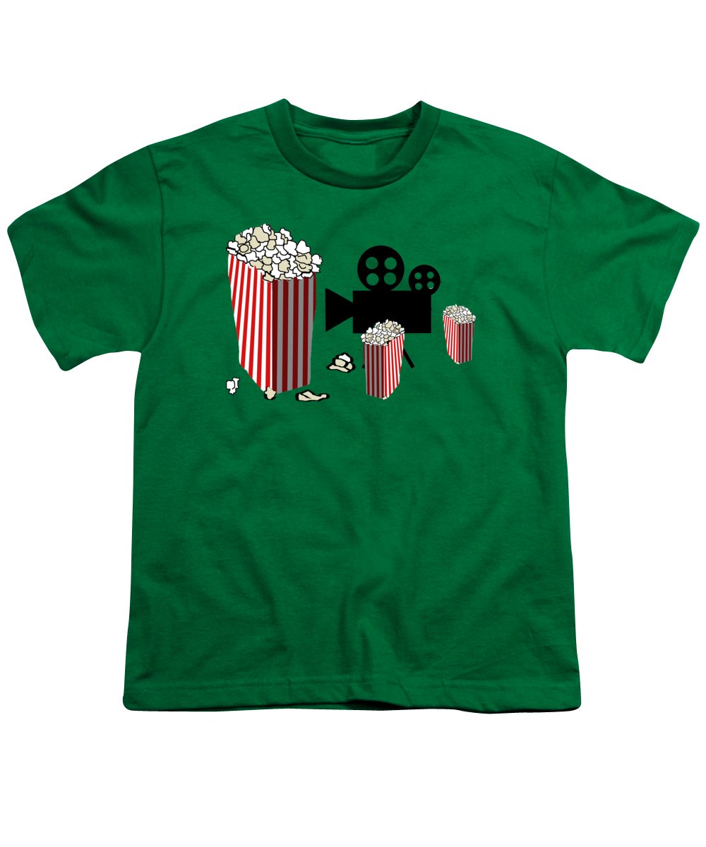 Movie Reels and Popcorn - Youth T-Shirt