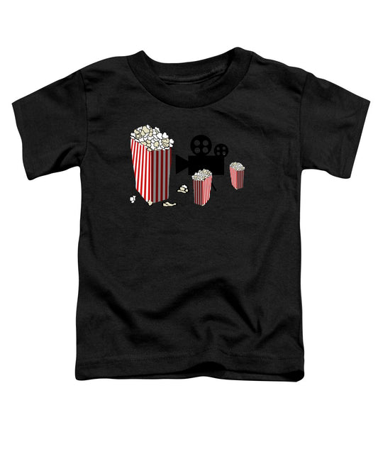 Movie Reels and Popcorn - Toddler T-Shirt