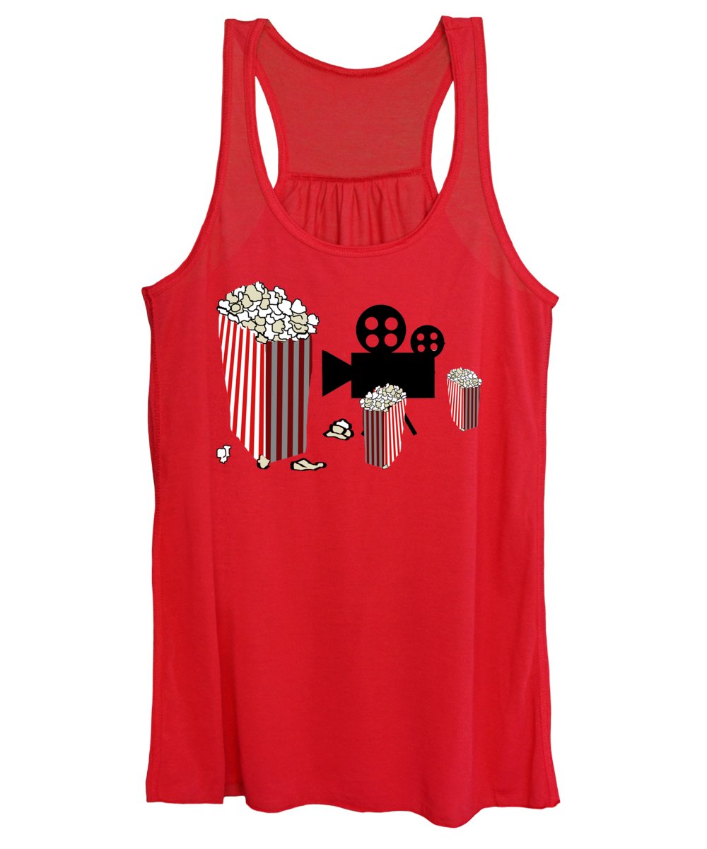 Movie Reels and Popcorn - Women's Tank Top