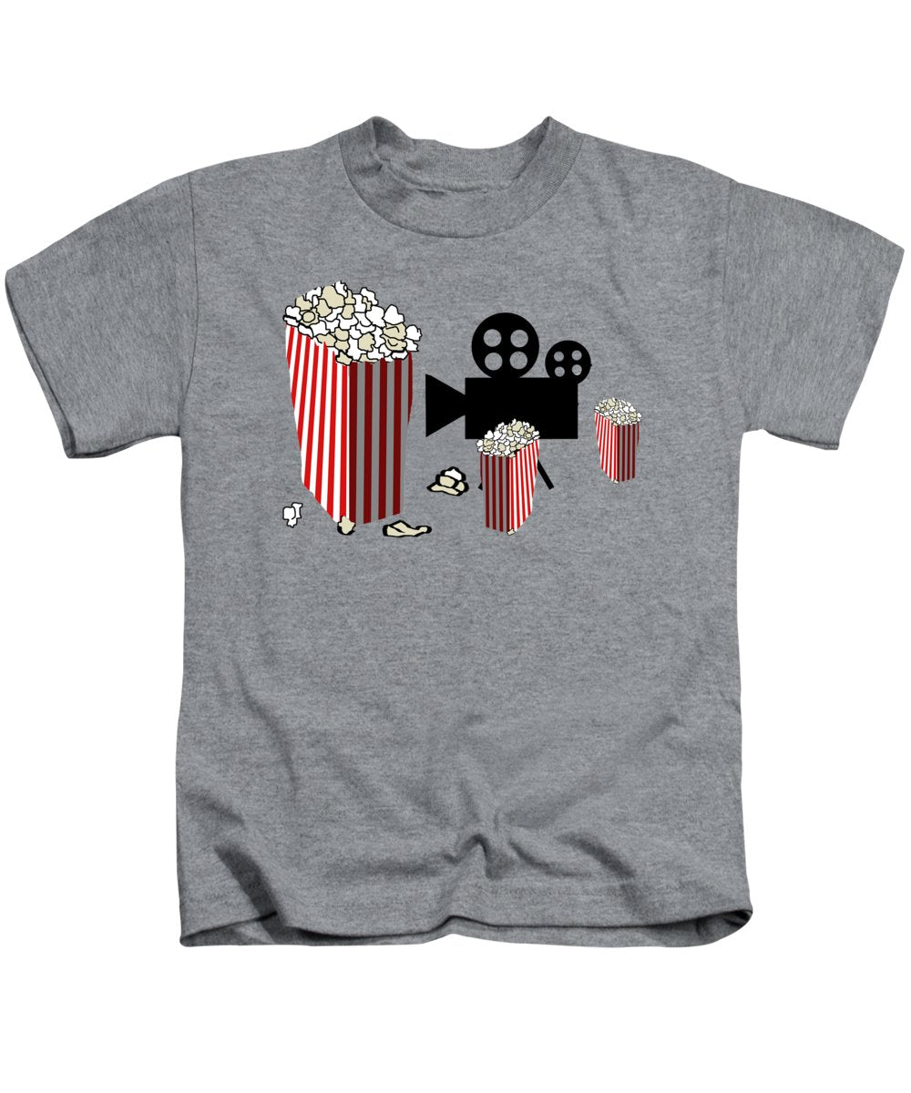 Movie Reels and Popcorn - Kids T-Shirt