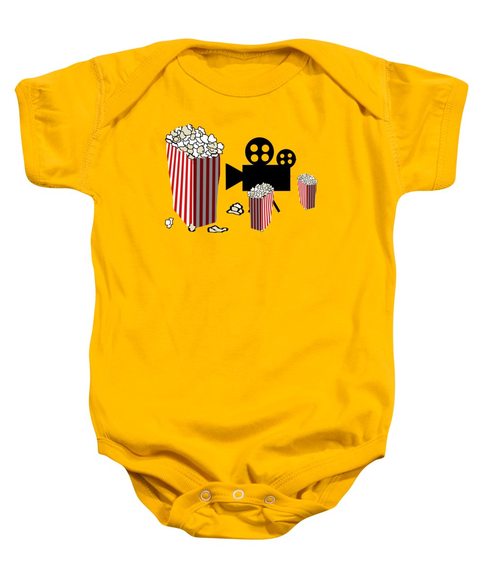 Movie Reels and Popcorn - Baby Onesie