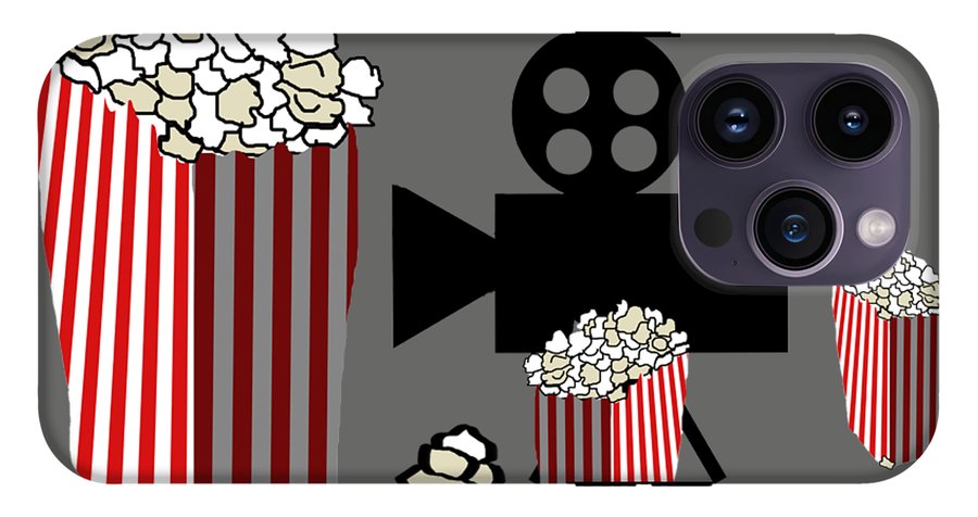 Movie Reels and Popcorn - Phone Case