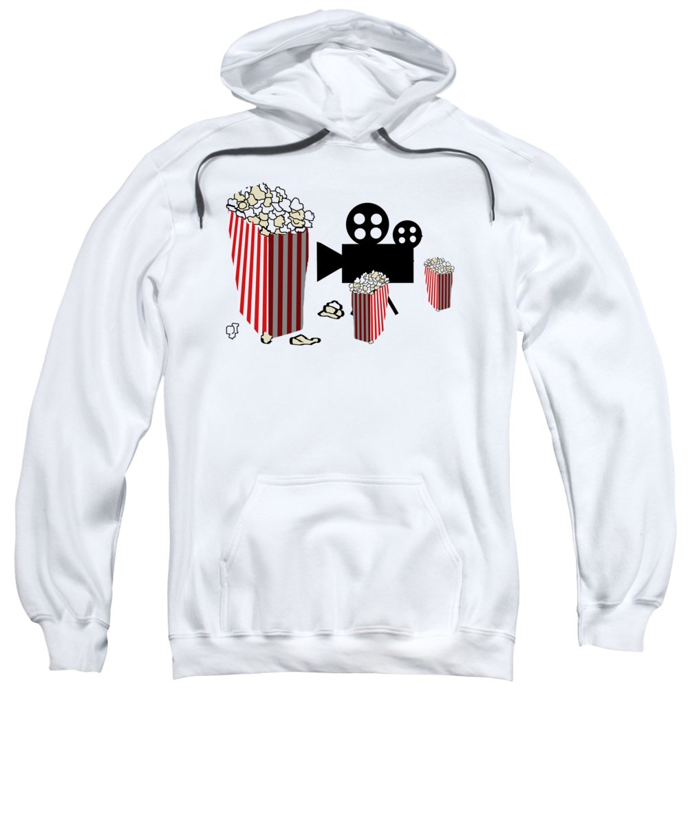 Movie Reels and Popcorn - Sweatshirt