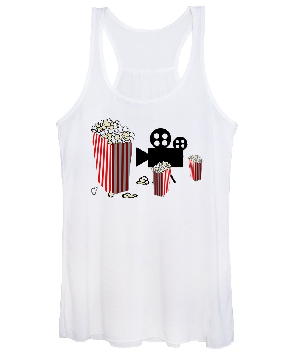 Movie Reels and Popcorn - Women's Tank Top