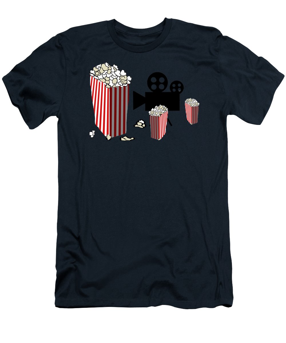 Movie Reels and Popcorn - T-Shirt