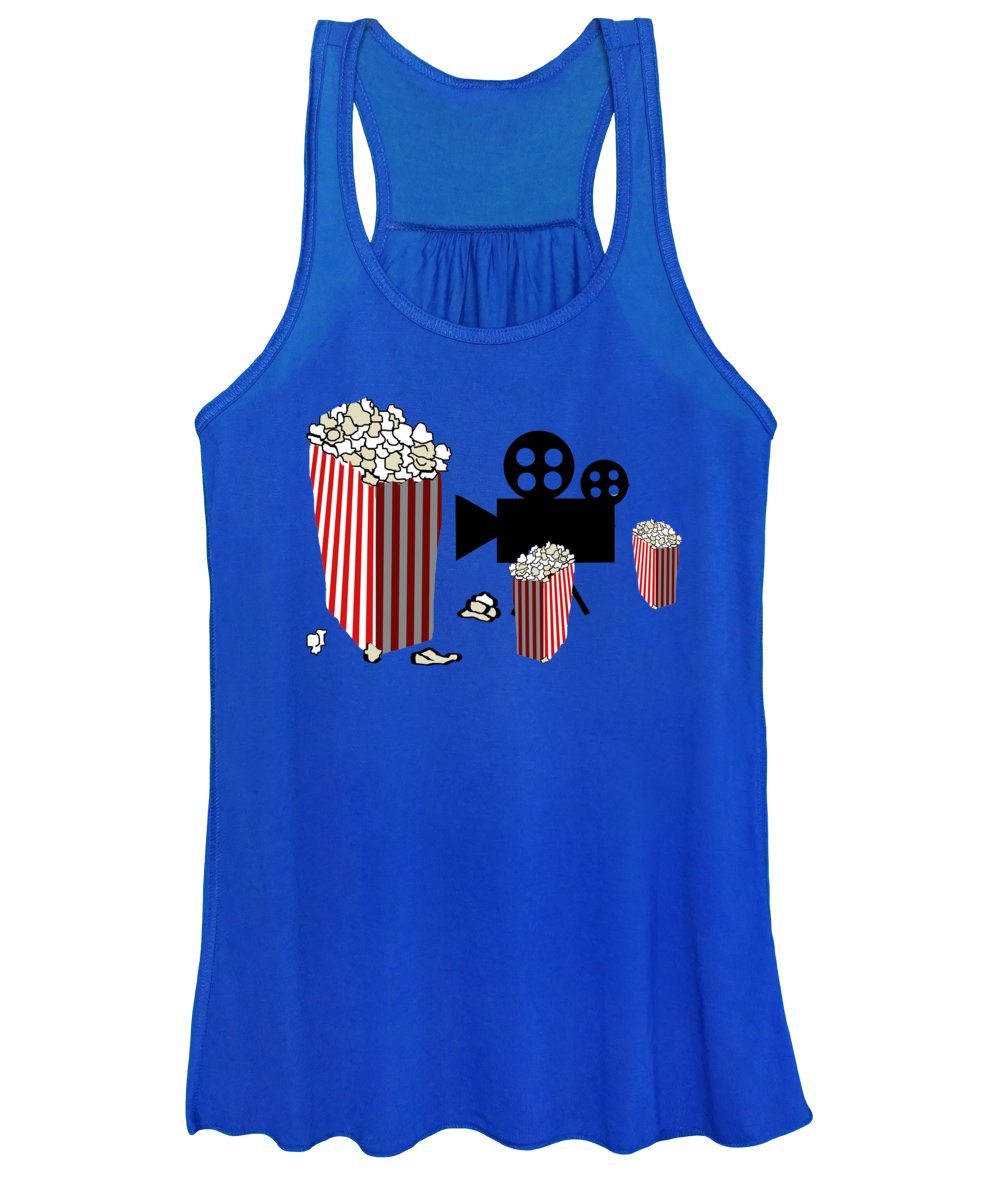Movie Reels and Popcorn - Women's Tank Top