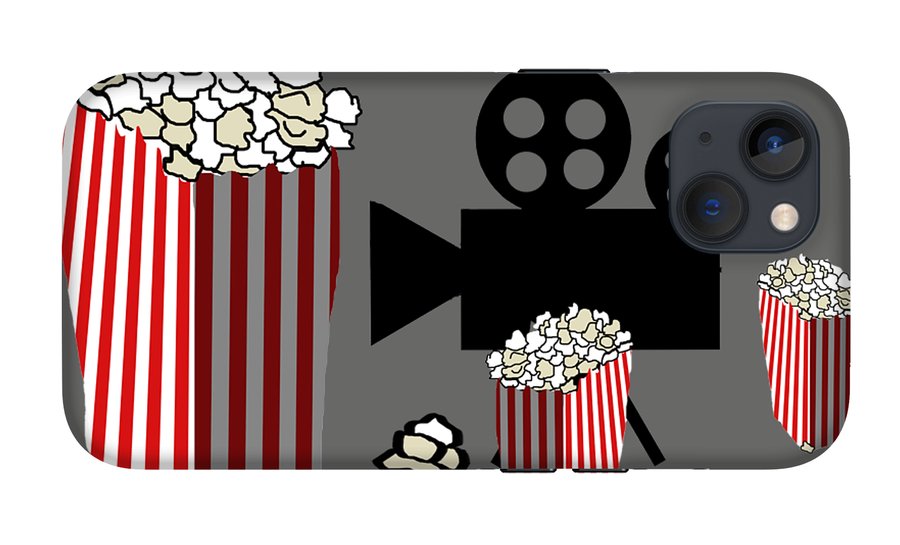 Movie Reels and Popcorn - Phone Case