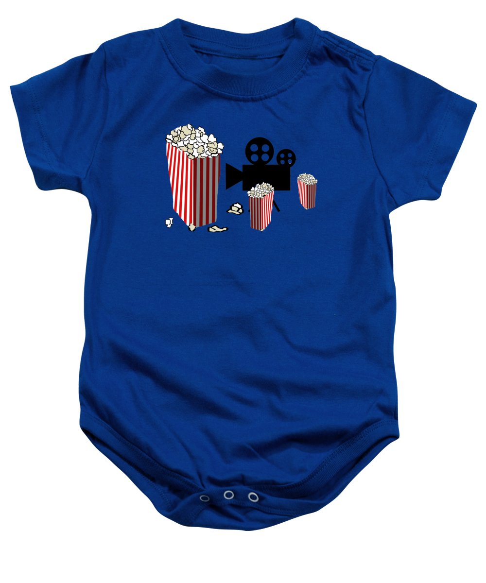 Movie Reels and Popcorn - Baby Onesie
