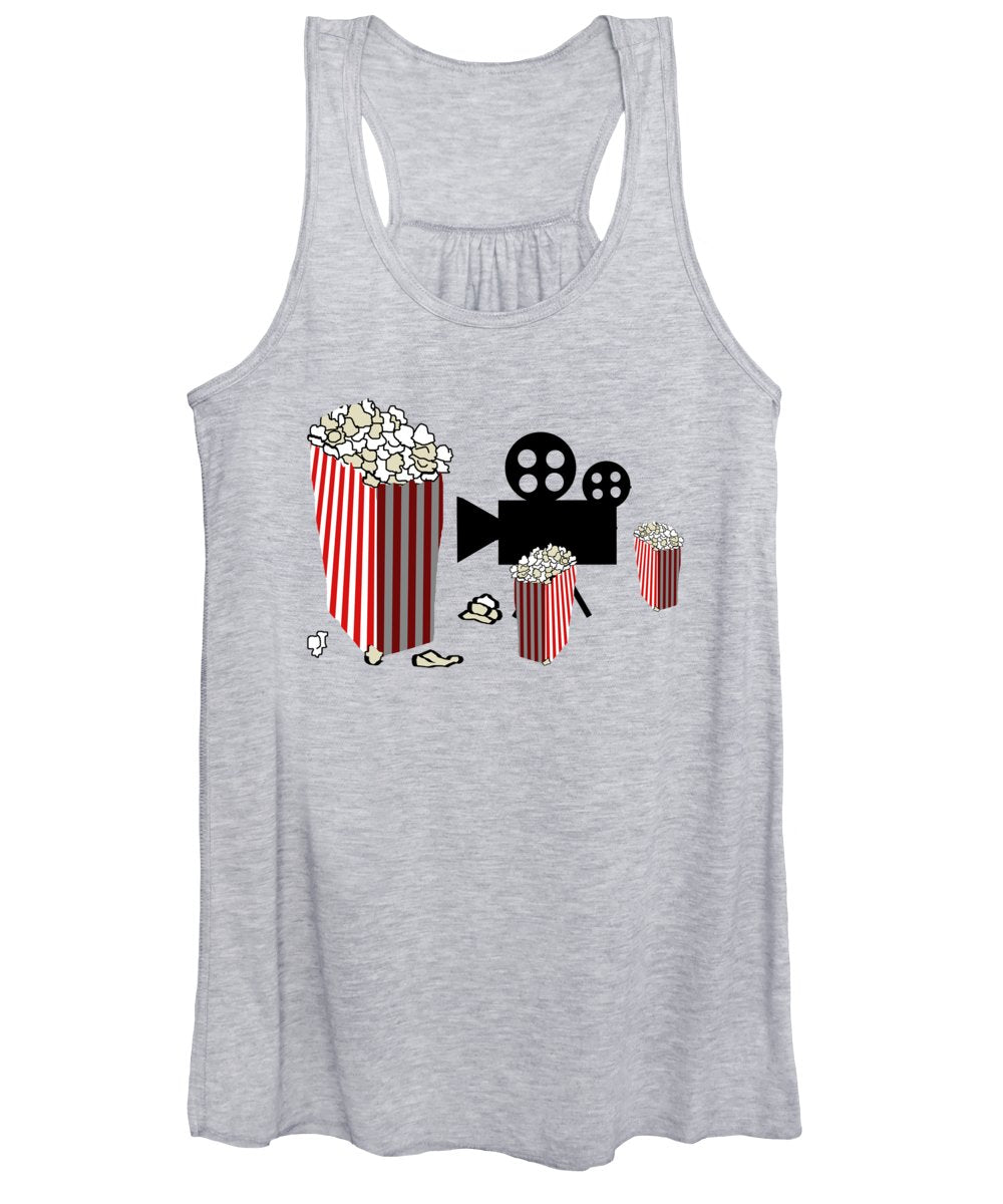 Movie Reels and Popcorn - Women's Tank Top