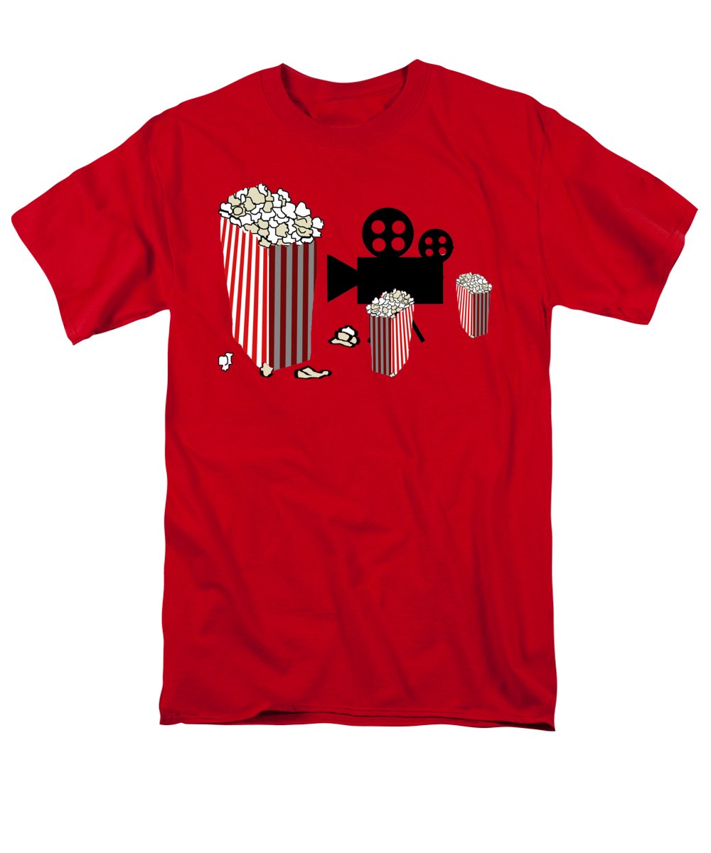 Movie Reels and Popcorn - Men's T-Shirt (Regular Fit)