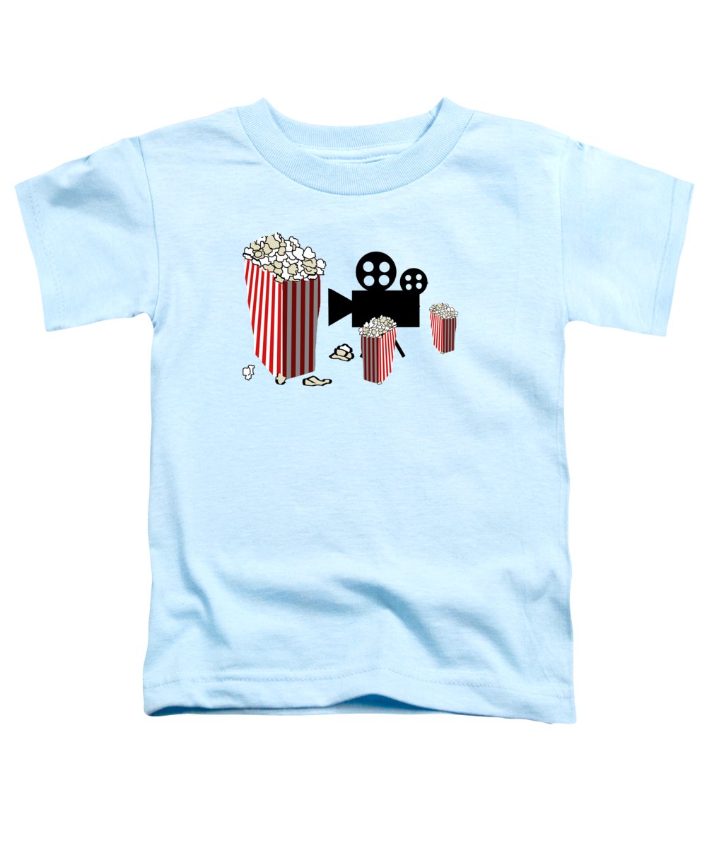 Movie Reels and Popcorn - Toddler T-Shirt